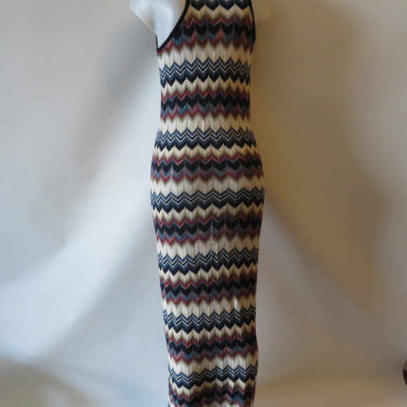 COTTON BY AUTUMN CASHMERE CHEVRON TANK DRESS S* - Picture 4 of 5